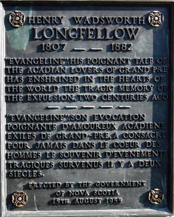 H.W. Longfellow: plaque
