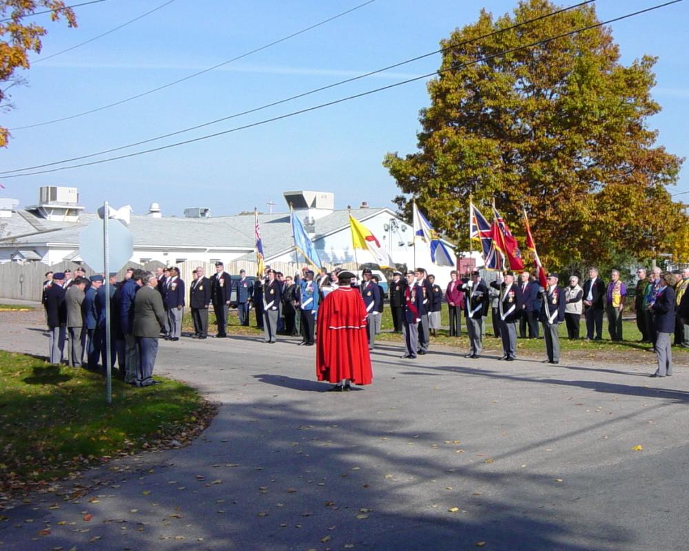 Kingston: Veterans Lane military memorial, unveiling ceremony