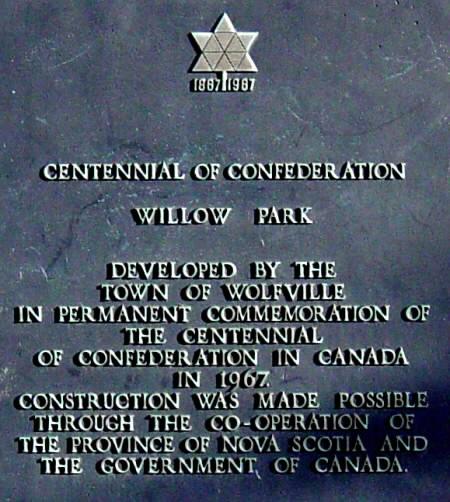 Wolfville: 1967 Centennial of Confederation