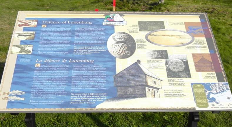 Defence of Lunenburg, interpretative panel