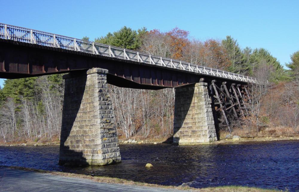 Martins River Bridge with deck and handrail by Military Engineers