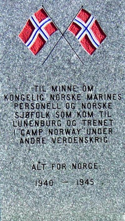 Norwegian war memorial monument, Chester: north face