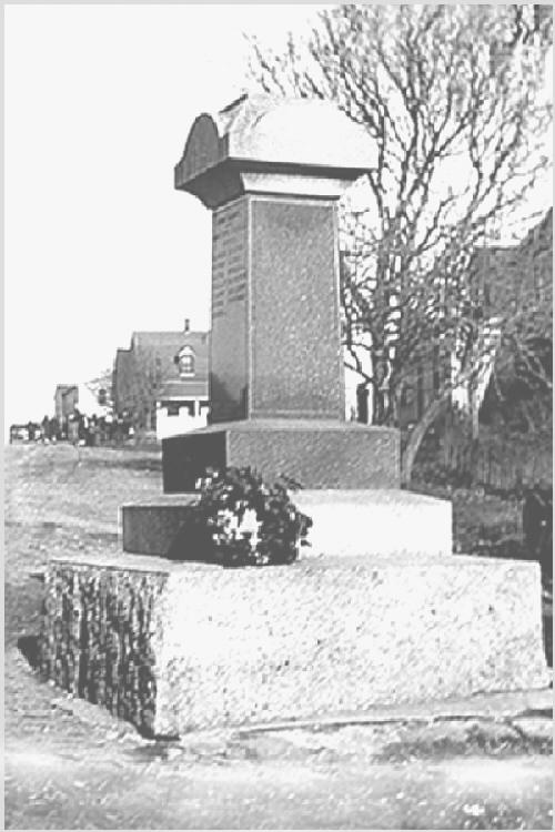 New Ross war memorial monument, original location, before 1959