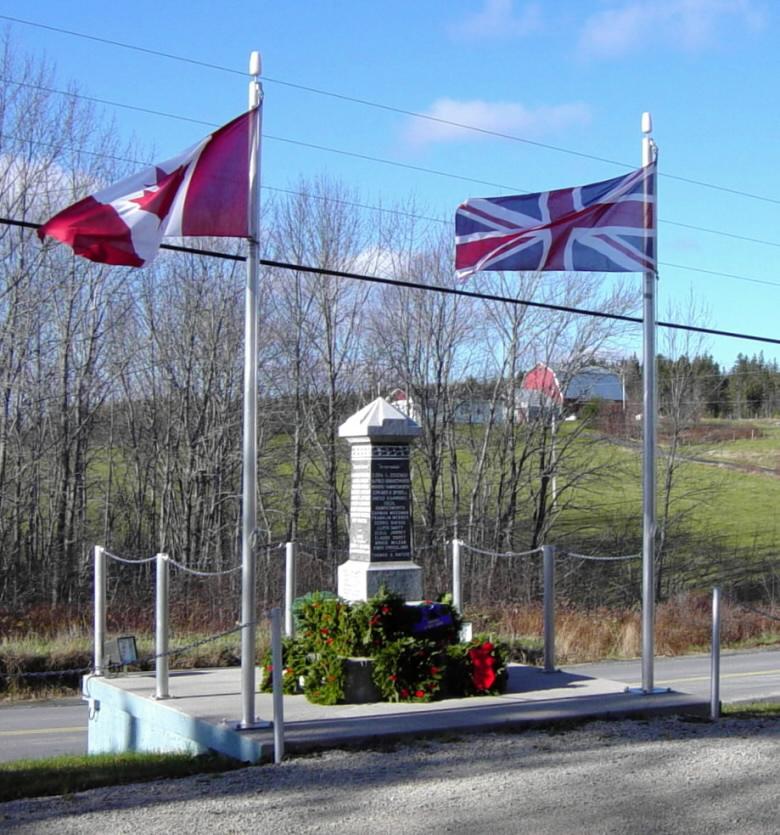 Parkdale-Maplewood monument: after Rememberance Day 2005