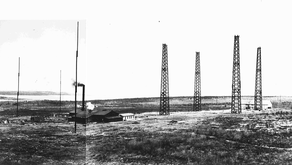 Marconi Towers, circa 1910, Cape Breton Island, Nova Scotia