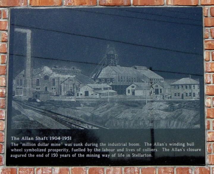Stellarton: Sobeys Industrial Monument, center plaque