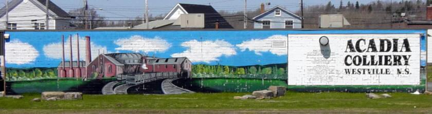 Westville: mural as seen from Acadia Park