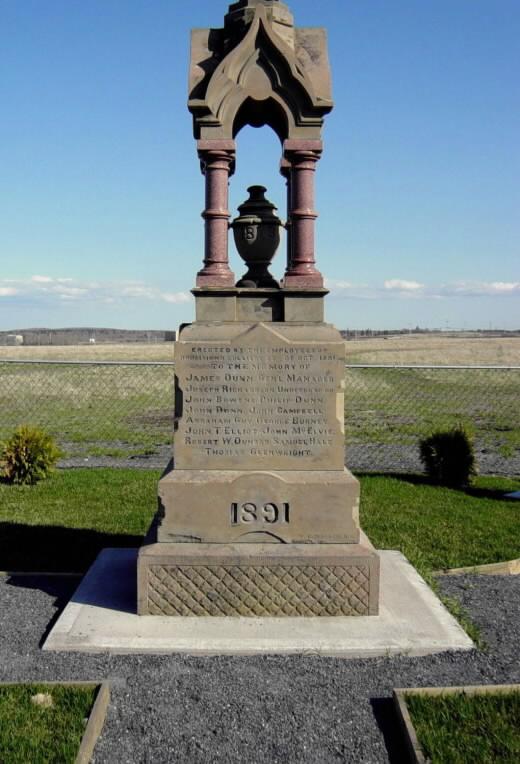 Westville: Miners Memorial 1891, west face