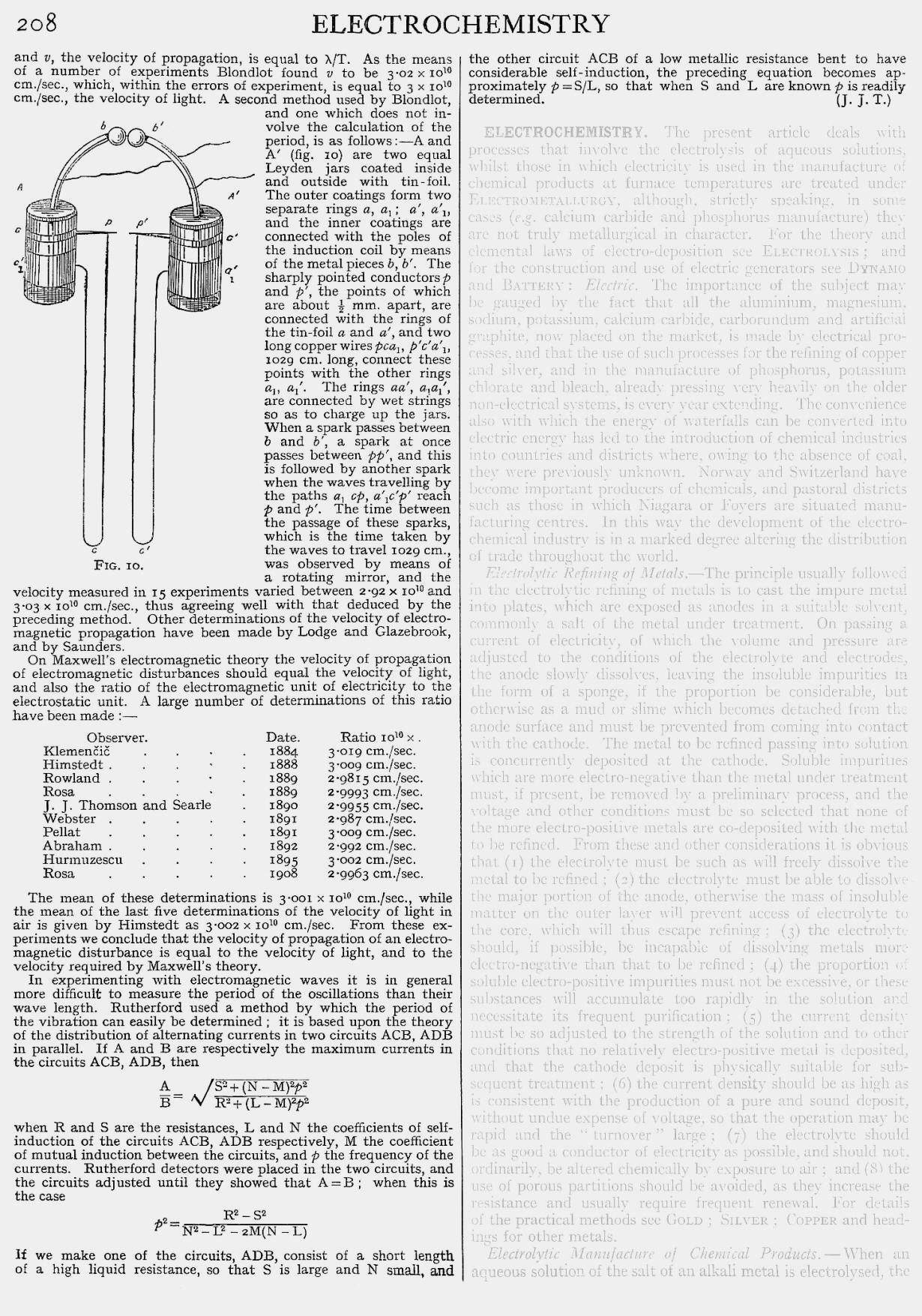 Electric Waves, by J.J. Thomson, page 208