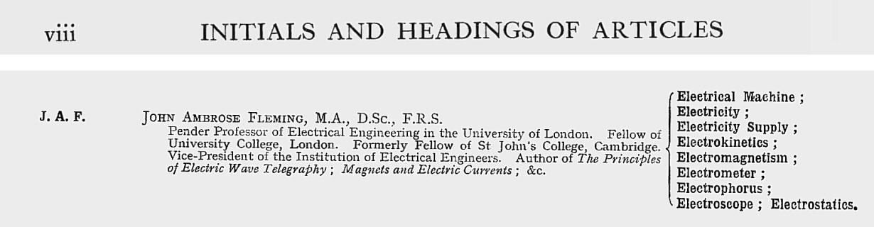 Electric Waves, written by J.A. Fleming, Encyclopedia Britannica 1911
