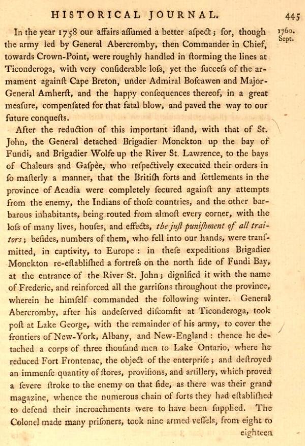 British Empire in the New World, Final Review 1769