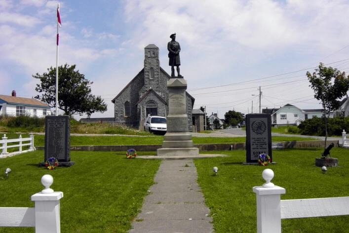 Clark's Harbour: three war memorial monuments