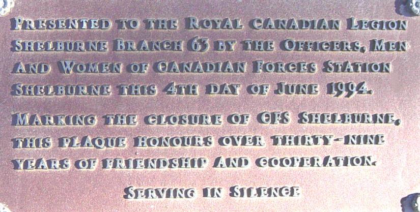 Royal Canadian Legion Branch 63, Shelburne