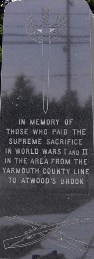Woods Harbour: war memorial center panel