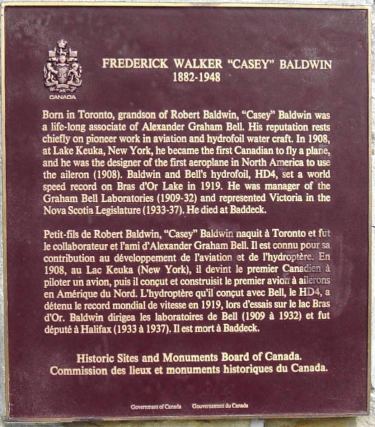 Frederick Walker "Casey" Baldwin (1882-1948)