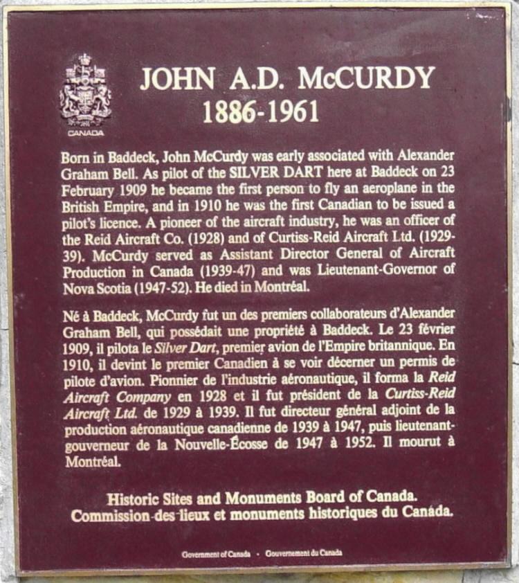 John A.D. McCurdy (1886-1961)
