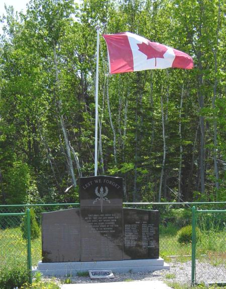 Indian Brook war memorial monument