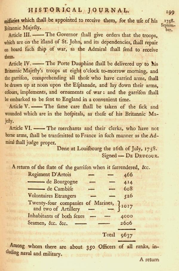 page 199: Historical Journal, by John Knox, 1769