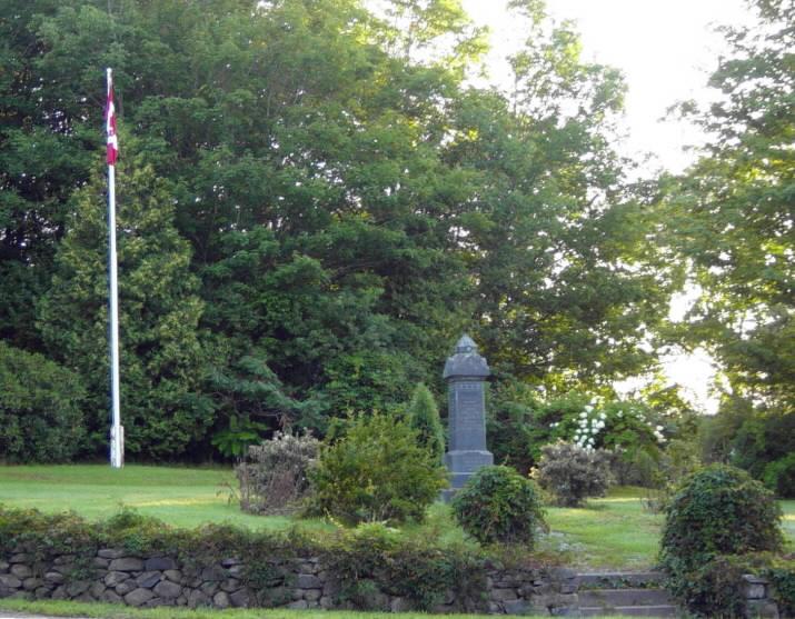 Carleton: war memorial, looking north