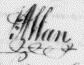 John Allan's signature