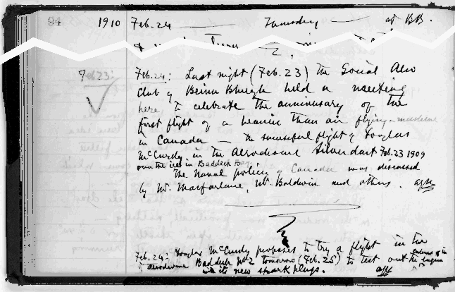 February 24th, 1910: Dr. Bell's notebook, page 94