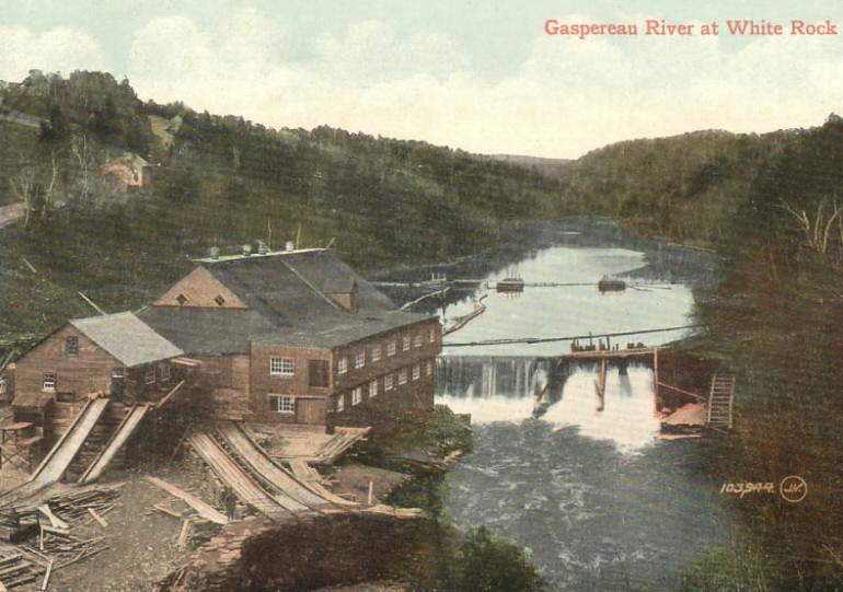 The Benjamin Lumber Mill, White Rock, Nova Scotia. c. 1910