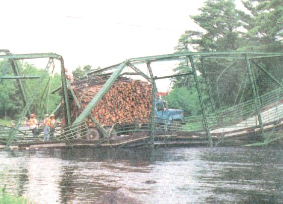 Collapsed Charleston bridge