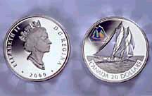 Bluenose holographic coin