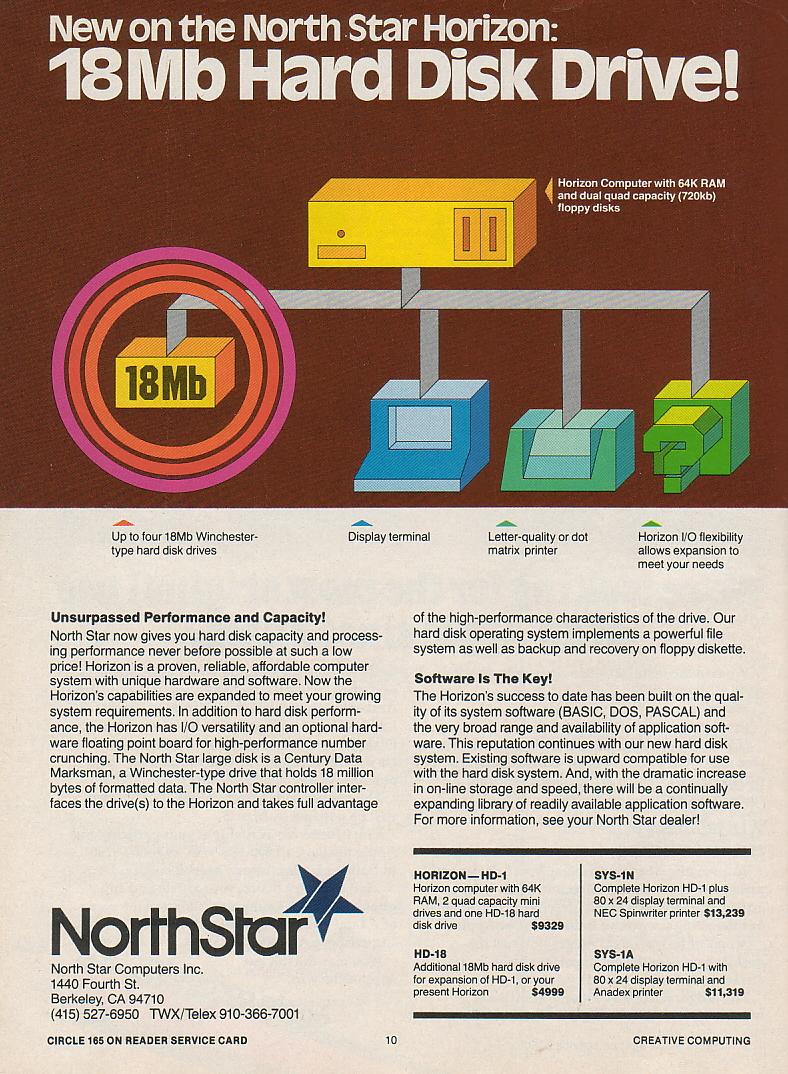 Winchester Hard Drive for North Star Personal Computer, February 1980