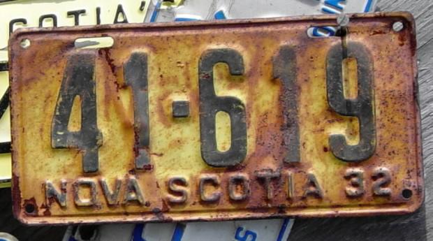 Nova Scotia licence plate, 1932