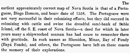 1558: Earliest map of Nova Scotia
