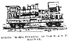 Locomotive Maria Theresa on flat car