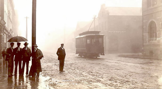 Nova Scotia: Yarmouth electric streetcar, circa 1900