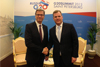 Le ministre des Affaires étrangères John Baird rencontre le ministre des Affaires étrangères de l’Allemagne Guido Westerwelle au Sommet du G-20, à Saint-Pétersbourg, en Russie. 