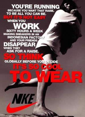 Adbusters - Spoof of Nike ad