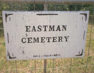 The Eastman Cemetery Sign