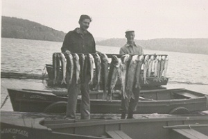 Lake Trout, Wakomata Lake, 1948, photo courtesy of Kay Clinton.