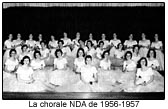 La chorale NDA de 1956-1957