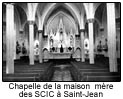Chapelle de la maison mère des SCIC à Saint-Jean