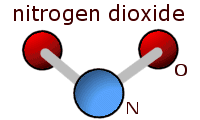 Nitrogen Dioxide Molecular Diagram