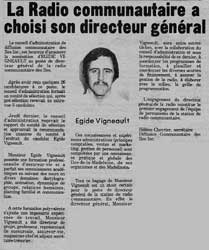 Article sur le directeur choisi pour CFIM.