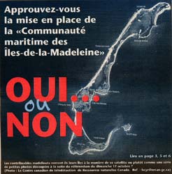 Article sur la mise en place de la Communauté maritime des Îles-de-la-Madeleine.