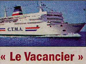 Article annonçant l'arrivée du bateau Le Vacancier.
