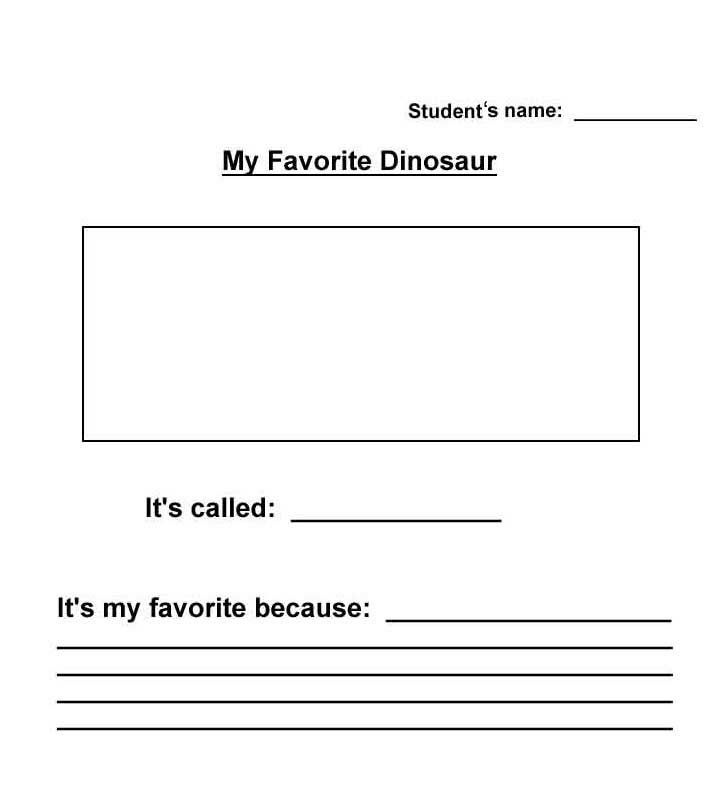 My Favorite Dinosaur