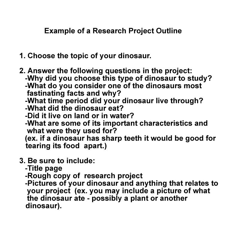 Example of a Research Project Outline