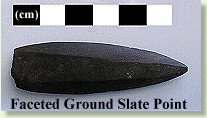 Faceted Ground Slate Point