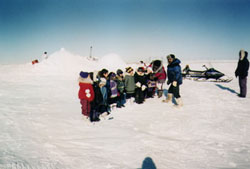 Students Outside Iglu