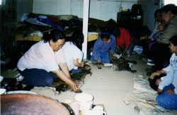 Scraping Caribou Hide