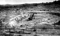 La plus grande mine d'amiante au monde en 1940