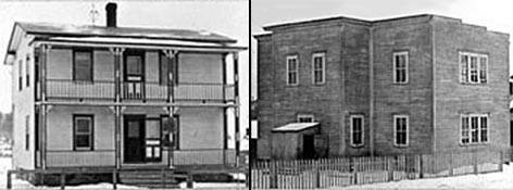 Résidence et école des Frères du Sacré-Coeur à Asbestos vers 1908